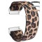 Curea textila elastica, compatibila Huawei Watch Fit 2, cu adaptor dedicat, Elastic Leopard