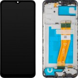 Cumpara ieftin Display cu Touchscreen MP compatibil cu Samsung Galaxy A03s A037, cu Rama, Versiune F, Negru