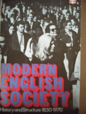 Modern english society / Judith Ryder, Harold Silver foto