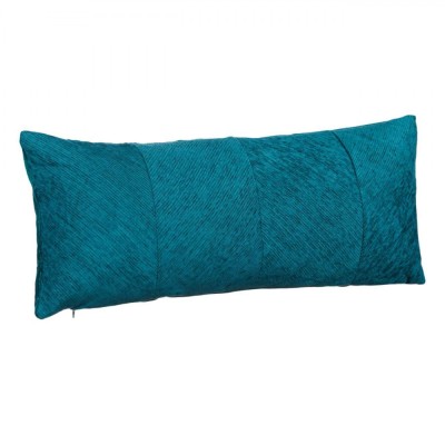 Perna Decorativa de Iarna Chenille Petrol Model Dungi 70x30 cm foto