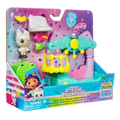 Gabbys Dollhouse Set Balcon Decorat A Lui Pandy Paws foto