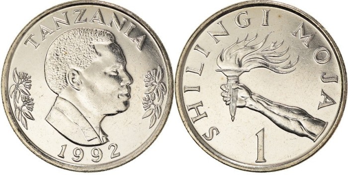 Tanzania 1992 - 1 shilingi UNC