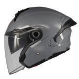 Cumpara ieftin Casca open face pentru scuter - motocicleta MT Cosmo SV A2 gri lucios (ochelari soare integrati) M (57/58cm)
