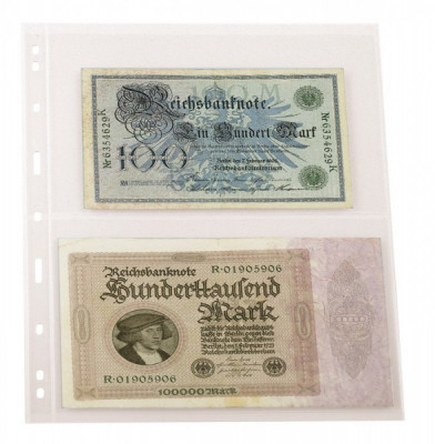 Lindner Uniplate 092 transparent PVC foi pentru banknote - 5 buc. foto