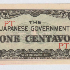 Filipine, One Centavo 1942_Ocupație japoneză_a UNC_serie liniara PT