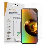 Set 3 folii de protectie Kwmobile pentru Xiaomi Redmi Note 11 Pro/Redmi Note 11 Pro 5G, Fata, Polimer, 57944.1