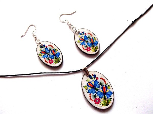 set bijuterii lemn 40637