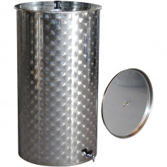 Cisterna inox Vitimag 300 L cu capac flotant - ulei de parafina foto