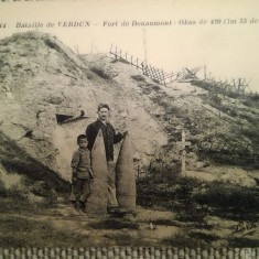 CP Primul razboi mondial, Verdun, obuz de 420, copil, Fort de Douaumont