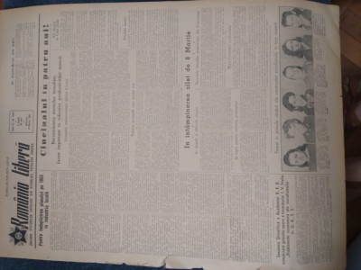 ZIAR ROMANIA LIBERA 4 MARTIE 1953 foto