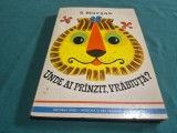 UNDE AI PR&Acirc;NZIT, VRĂBIUȚĂ? S. MARȘAK * CARTE POP UP * 1976 * 2 1 1