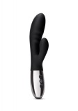 Vibrator Rabbit Le Wand Blend, 15 Moduri Vibratii, 6 Intensitati Viteza, Silicon, USB, Negru, 20 cm