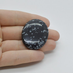 Cabochon obsidian fulg de nea 38x29x7mm c32