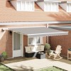 VidaXL Cortina Retractabilă with Manual 400 &times; 300 cm Gri deschis