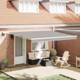 Marchiză retractabilă gri deschis Gri deschis 400 &times; 300 cm