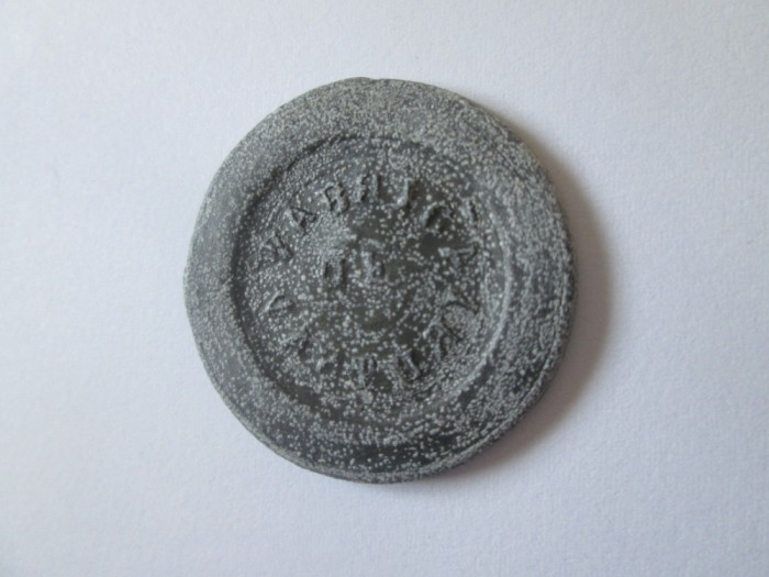 Sigiliu plumb fabrica de nasturi anii 30