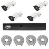 PNI House IP710J POE NVR video surveillance package, 4 PNI IP818J 8MP cameras and 4 20 meter UTP CAT6 cables included