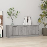 vidaXL Comodă TV, gri sonoma, 102x35x36,5 cm, lemn prelucrat