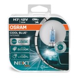 Set 2 becuri cu halogen Osram H7, 12V, 55W, PX26d, Cool Blue NEXT GEN AVX-AM64210CBN-D