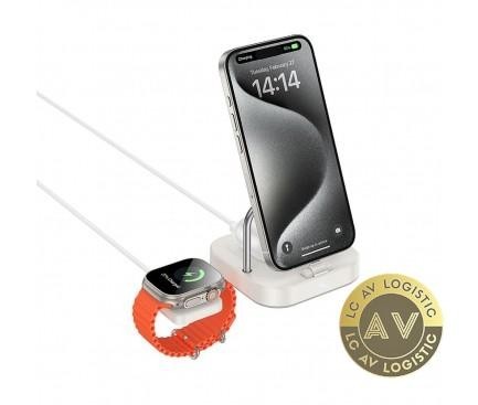 Incarcator Retea Wireless HOCO CQ16A 3in1 15W 1.67A Alb