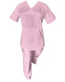 Cumpara ieftin Costum Medical Pe Stil, Roz Deschis cu Elastan, Model Sanda - 2XL, 2XL