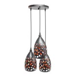 Pendul Ivona, 3*E27, Negru, Metal, 7719/3 ModernLight Concept