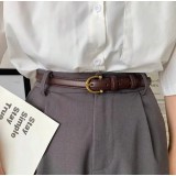 Cumpara ieftin Curea subtire maro- design simplu - 601010