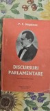 P P Negulescu Discursuri parlamentare
