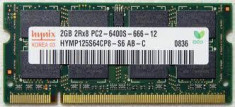 Memorie ram de laptop sodimm Hynix RAM 2Gb DDR2 800Mhz PC2-6400S foto