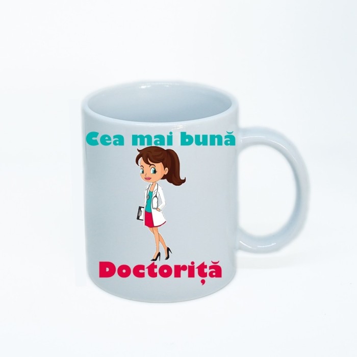 Cana alba personalizata doctorita, INOVATIX&reg;. 330ml