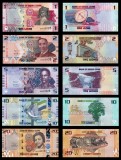SIERRA LEONE █ SET COMPLET █ 1 + 2 + 5 + 10 + 20 Leones █ 2022 █ P-34-38 █ UNC █ necirculata