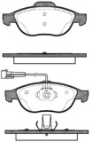 Set Placute frana punte fata SRLine Polonia, Alfa Romeo 145, 146, 147, 2000-2010; 156 (932), 1997-2005, GT 937, 2003-2010, Fiat punto 1999-2012, Lanc