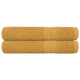 Gossi prosoape frogn 2 buc., aurii, 100x200 cm, 360 g/m2