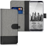 Cumpara ieftin Husa pentru Samsung Galaxy S8, Textil, Gri, 40984.22, Negru, Kwmobile