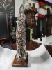 Superb corn vintage italian din argint laminat aurit