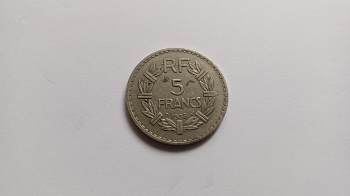 Franta -5 Franci 1938-An rar