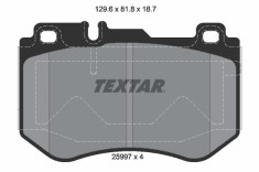 TEXTAR 2599701 set placute frana,frana disc foto
