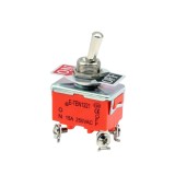 Intrerupator basculant cu mentinere, 2 pozitii, 4 pini cu surub, ON-OFF, 15A 250V, SPST, FL5-1221S