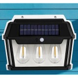 Lampa solara de perete HW 999-3W cu 3 led inductie si senzor miscare