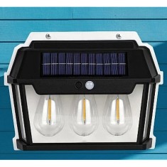Lampa solara de perete HW 999-3W cu 3 led inductie si senzor miscare