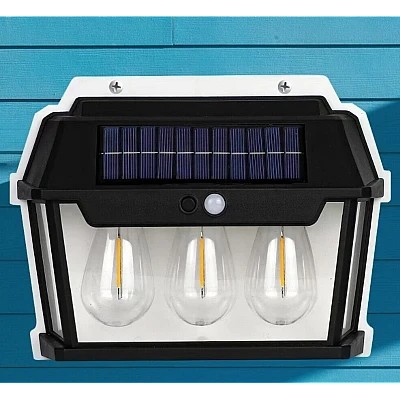 Lampa solara de perete HW 999-3W cu 3 led inductie si senzor miscare foto