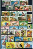 Anguilla - Lot timbre neuzate, tematica Disney, desene animate