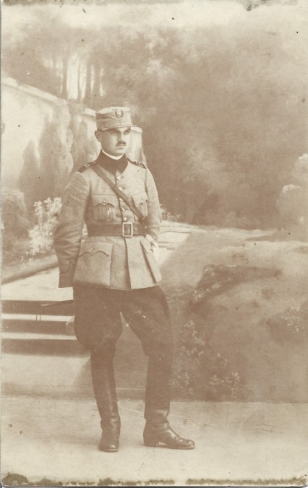 P1489 Poză ofițer instructor Liceul Militar T&acirc;rgu Mureș 1920