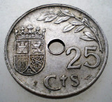 7.598 SPANIA 25 CENTIMOS 1937, Europa, Cupru-Nichel