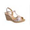Sandale Dama Piele Naturala Bej cu Platforma 7cm MVS - CIUCALETI, Lucrate Manual, Confortabile, Calapod Romanesc