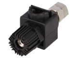 Soclu Banană 4mm Negru 60A 60VDC 64mm