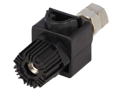 Conector soclu banană 4mm negru foto