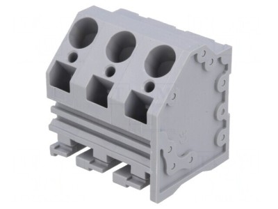 Regletă de conexiuni PCB 10mm 3 piste unghi foto