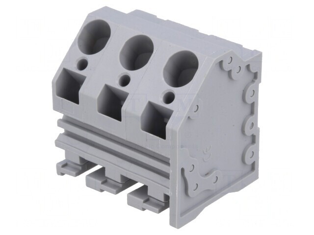 Regletă de conexiuni PCB 10mm 3 piste unghi