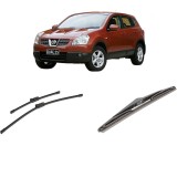 Cumpara ieftin Set 3 stergatoare NISSAN QASHQAI I (J10, NJ10) din 2006-2014, pentru parbriz si luneta fata si spate auto, Bosch Twin-Aerotwin, din cauciuc siliconat